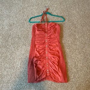 Free People orange dress